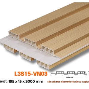 Lam 3 sóng 15mm sồi vàng đậm L3S15-03 hình 3