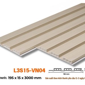 Lam 3 sóng 15mm vân gỗ kèm L3S15-04 hình 2