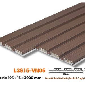 Lam 3 sóng 15mm vân gỗ ghi L3S15-05 hình 2