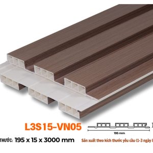 Lam 3 sóng 15mm vân gỗ ghi L3S15-05 hình 3