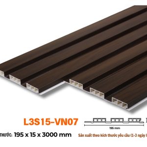 Lam 3 sóng 15mm màu walnut L3S15-07 hình 2