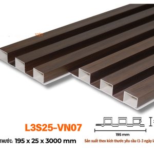 Lam 3 sóng 25mm màu walnut L3S25-07 hình 2