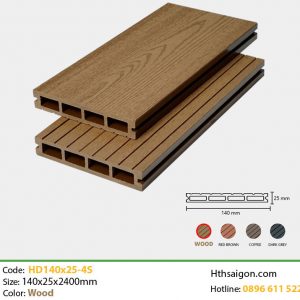Gỗ nhựa HD140x25-4s Wood hình 1