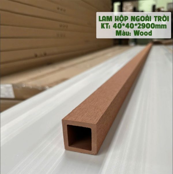 Lam hộp ngoài trời 40x40 Wood