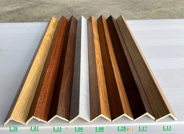 Nẹp V25 nhựa giả gỗ