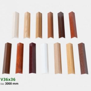 nẹp V36 nhựa giả gỗ