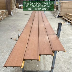 Tấm ốp ngoài trời ASA màu deep wood hình 2