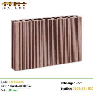 Sàn gỗ nhựa HD145x25 Brown Eurovina