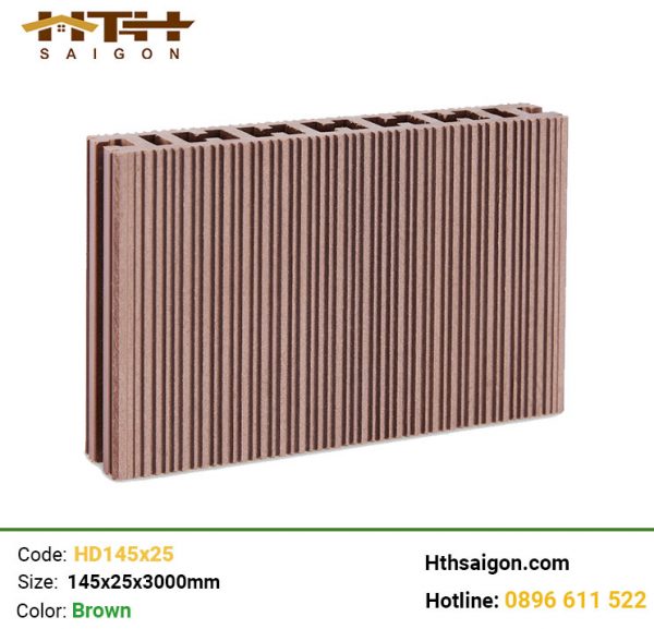 Sàn gỗ nhựa HD145x25 Brown Eurovina
