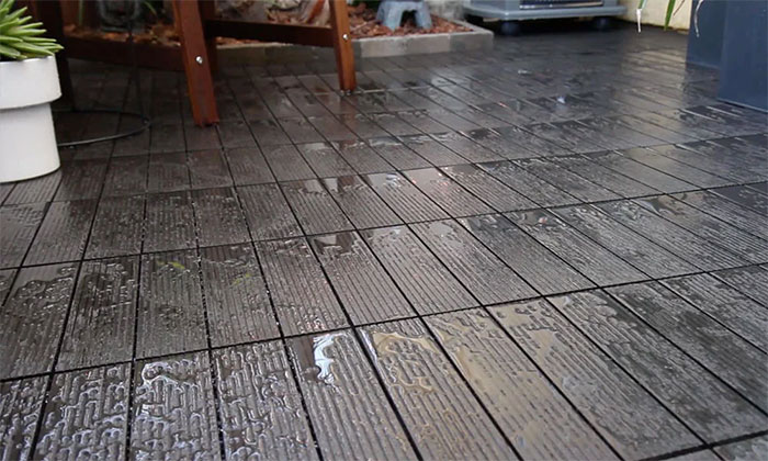 Công trình vỉ gỗ nhựa lót sàn ngoài trời
