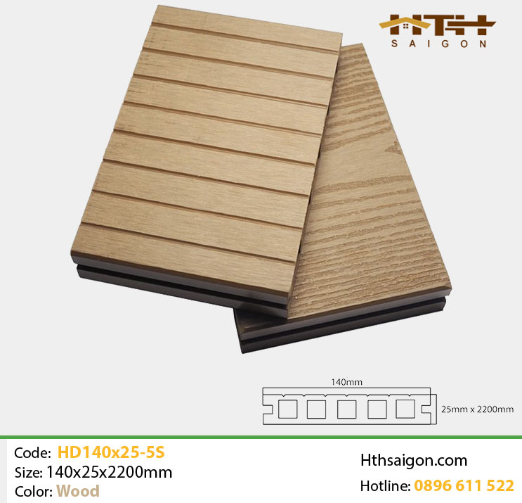 Sàn HD140x25-5S Wood hình 3