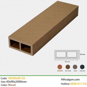 Lam gỗ nhựa HD40x90 Wood