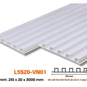 Lam 5 sóng 20mm trắng vân L5S20-01 hình 2