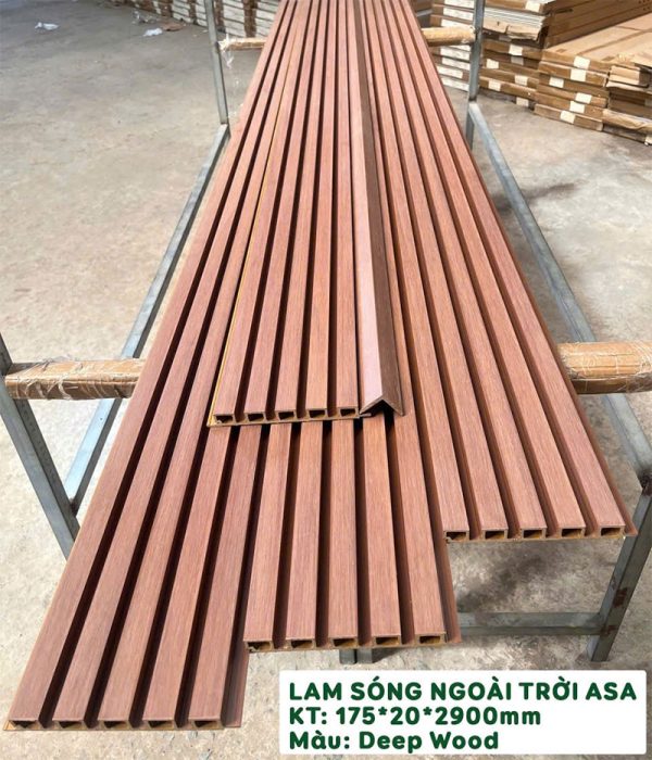 Lam sóng ngoài trời phủ ASA màu Deep Wood