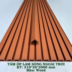 Lam sóng ngoài trời màu Wood