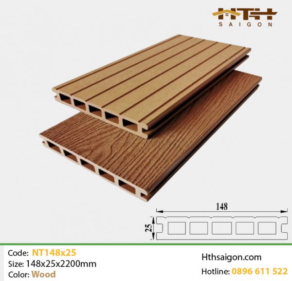 Sàn gỗ nhựa 140x25 Wood