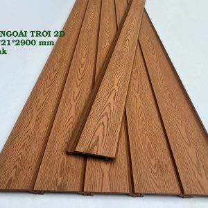 Tấm ốp ngoài trời 2D màu Teak