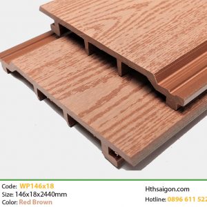 gỗ nhựa WP146x18 Red Brown
