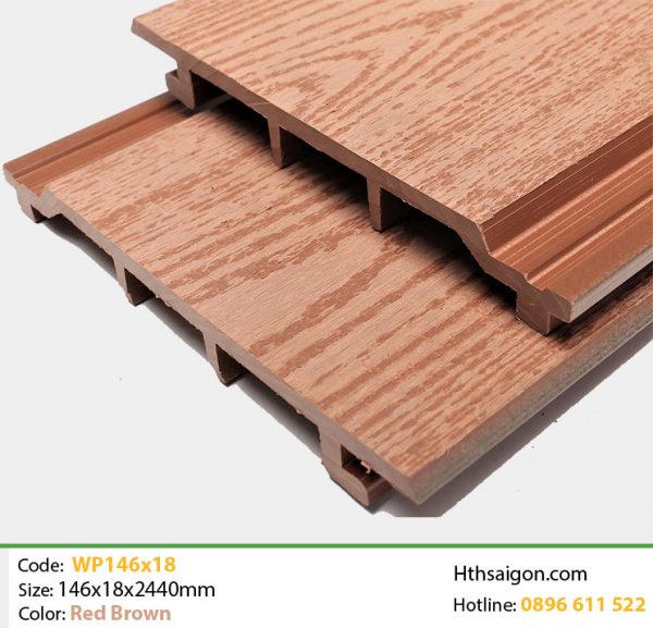 gỗ nhựa WP146x18 Red Brown