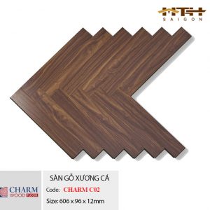 sàn gỗ xương cá Charm Wood C02