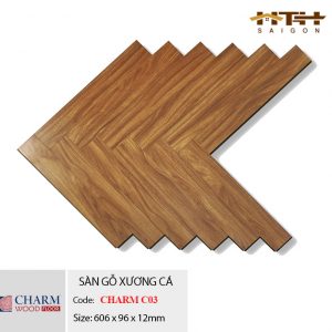 sàn gỗ xương cá Charm Wood C03