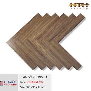 sàn gỗ xương cá Charm Wood C04