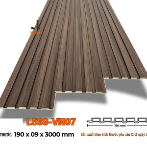 Lam 5 sóng 9mm màu walnut L5S9-07 hình 2