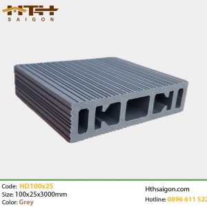 Lam gỗ nhựa HD100x25 Grey