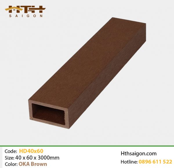 Lam gỗ nhựa HD40x60 OKA Brown