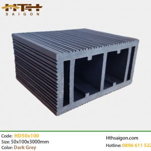 Lam gỗ nhựa HD50x100 Dark Grey