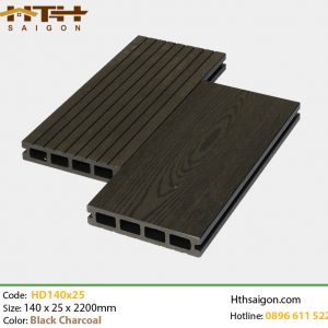 Sàn gỗ nhựa HD140x25-4s Black Charcoal