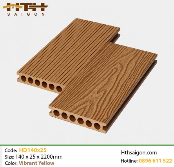 Sàn gỗ nhựa HD140x25-6R Vibrant Yellow