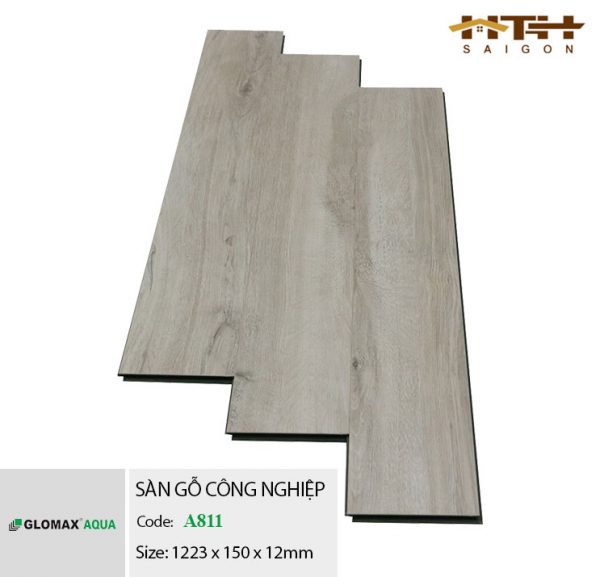 Sàn gỗ Glomax Aqua cốt xanh A811