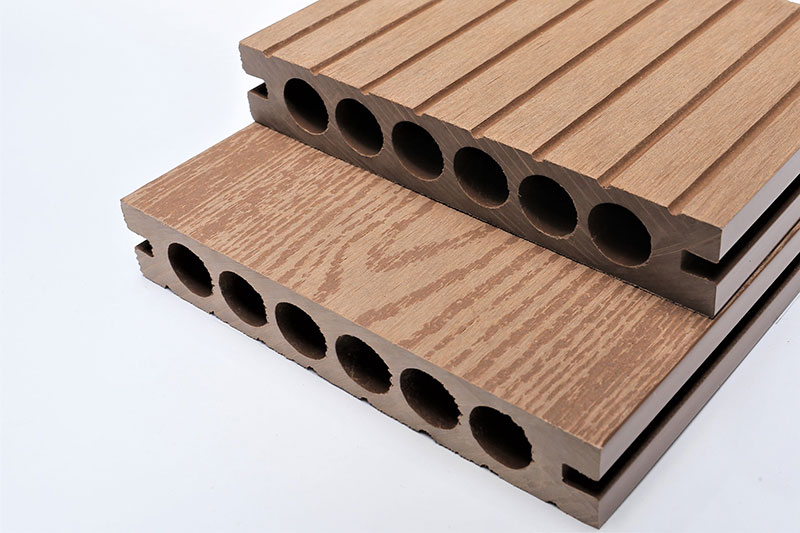 Sàn gỗ nhựa 6 lỗ tròn