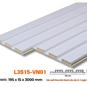 Lam 3 sóng 15mm sồi trắng L3S15-01 hình 2