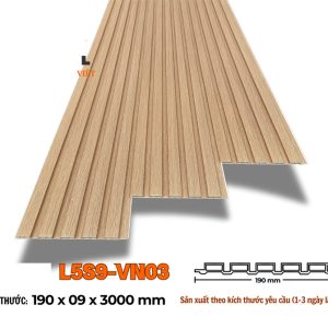 Lam 5 sóng 9mm sồi vàng đậm L5S9-03 hình 2