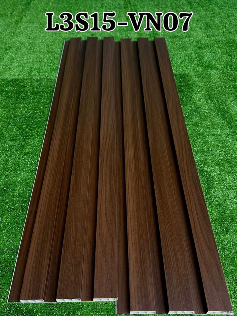 Lam 3 sóng nhựa màu Walnut VN07