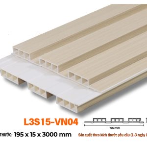 Lam 3 sóng 15mm vân gỗ kèm L3S15-04 hình 3