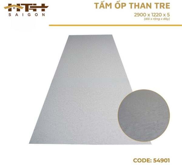 Tấm ốp than tre vân đá 54901