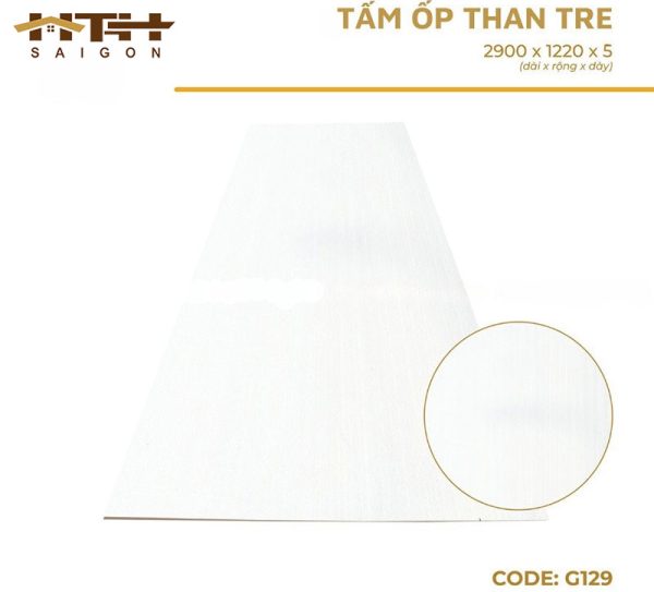 Tấm ốp than tre vân vải G129