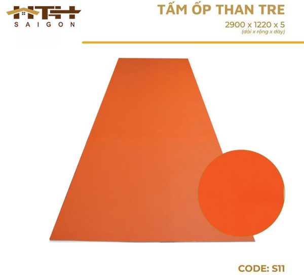 Tấm ốp than tre đơn sắc S11