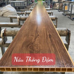 Sàn chịu lực nâu thông đậm hình 3