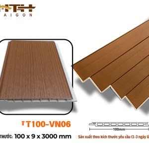 Tấm ốp phẳng 100mm màu coffee T100-vn06