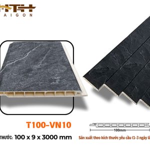 Tấm ốp phẳng 100mm vân đá nổi T100-vn10