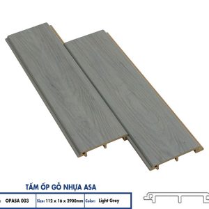 Tấm ốp 1 sóng ASA Light Grey