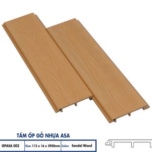 Tấm ốp 1 sóng ASA Sandal Wood