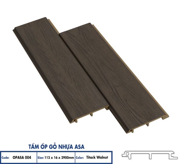 Tấm ốp 1 sóng ASA Titack Walnut