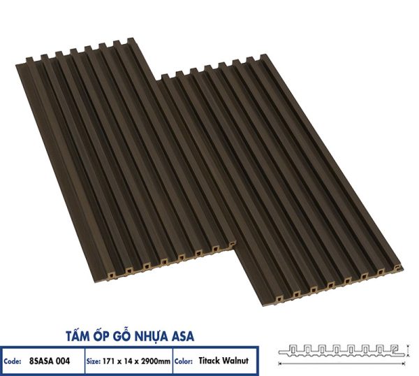 Tấm ốp 8 sóng ASA Titack Walnut