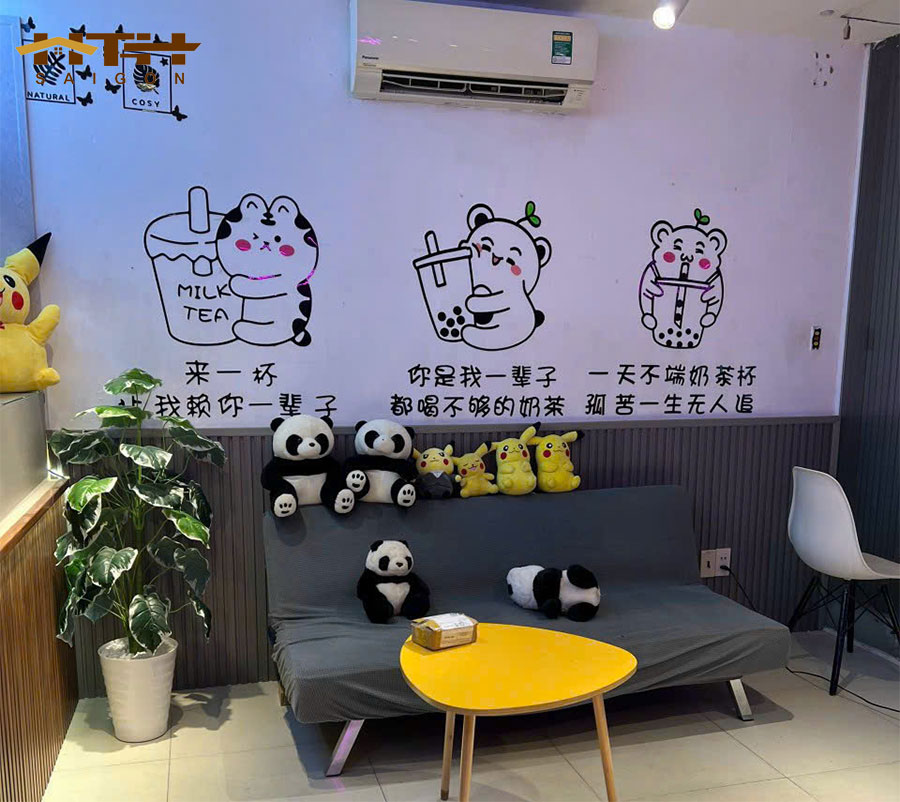 Lam 4 sóng thấp ốp chân tường phòng khách